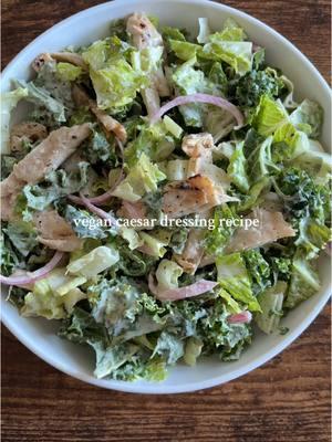 vegan caesar dressing recipe! soooooooo good #Recipe #caesarsalad #caesar #chickencaesar #vegan #plantbased #recipes #salad #yum #yummy #Foodie #dressing #saladdressing #howto #food #cook #cooking #cookwithme #inthekitchen #plantbasedbaby