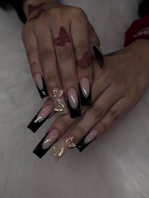 🖤🦋 #nails#nailart#nailvideos#nailinspo#frenchnails#rednails#naildesigns#squarenails#uñas#uñasacrilicas#diseño#nailtech#az#aznailtech#phoenixnailtech