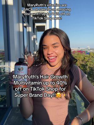 MaryRuth’s vitamins are on SALE right now on TikTok Shop! Products are up to 40% off making this the best time to stock up on your vitamin essentials 🤗✨🙏🏼 #maryruthorganics #maryruths #maryruthsvitamins #liquidvitamins #MaryRuthsSuperBrandDay #SuperBrandDay #tiktokshopsale 