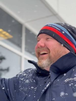 Darin gets a winter blast #snow #michigan #snowstorm #blizzard #snowangel #bmwx2 #newbmw #bmwmotorsport #bmwlife #msport #vegasred #2025bmwx2 #newcar #dealertok 