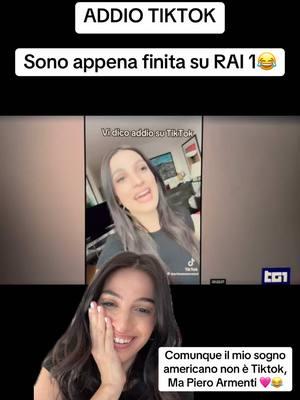 Qualcuno mi ha vista????  Comunque il mio sogno americano è @Piero Armenti 😂🩷 #rai1 #martinamaceratesi #pieroarmenti #fyp #foryou #perte #viral #tv #tiktok #ban #tiktokban #usa 