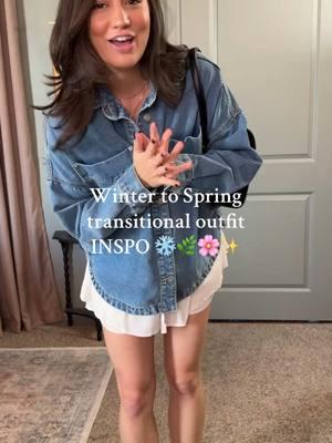 Winter to spring, sorted 🖤🌸  LOVE this jacket I found on TikTok shop!! And it’s less than $30!! #ttsfind #springoutfit #denimjacket #tiktokshopfinds 