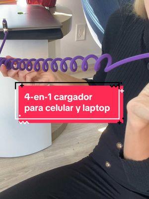 Cargador 4 en 1 para celular, laptop con USB A, Type C, lightning que carga más rápido y viene con una caja de regalo  #iphonecharger #cargadordeiphone #cargadorusb #usbcharger #cargadordecelular #phonecharger #mfish #cargadorparateléfono 