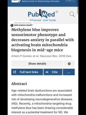 Replying to @Blue 80 am I? #ooof #followthescience #methyleneblue #whatwasthat 