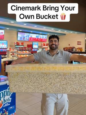 Cinemark Theaters Bring Your Own Bucket 🍿 #cinemark