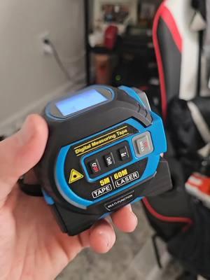 Digital tape measure! makes life so much easier! #tiktokfinds #tapemeasure #digitaltapemeasure #tool #construction #handyman #contractor 