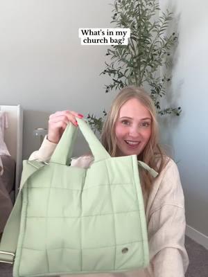 I am getting more of these tote bags! It’s so so perfect!! #biblebag #churchbag #tote #totes #puffertotebag #westbronco #whatsinmybag 