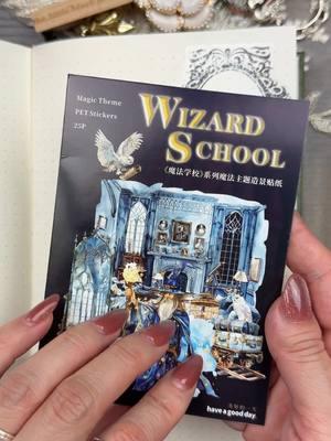 Wizard School 🪄 ASMR Scrapbook Journaling using stickers from my latest @AuriicLeaf stationery haul ✨ You can find these items at the 🔗 in my B I O. Use code: BLACKJOURNAL10 for 10% off ☺️ #wizardingworldofharrypotter #asmr_tingles #scrapbookasmr #journalideas #fyp 