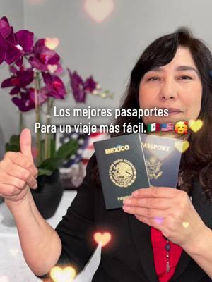 Mejor pasaporte para un viaje más fácil. Best pasaport for Easy trips #🇲🇽🇺🇸 #viajes #trips #facil #✈️✈️✈️✈️✈️✈️💖💖💖💖 