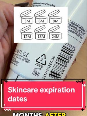 I know how the life of a skincare junkie goes - accumulate products, have no idea where and when you got them, then have no idea when they go bad.  It’s also so difficult to tell when products expire as there is no standardized labeling. So here’s your cheat sheet to make sure your products are active and safe for use !  ✨ You can sometimes find a clear expiration day on the bottle either at the bottom or embossed on the top. If not —- ✨ The PAO symbol (or period after opening symbol) will tell you how long a product is good for ONCE IT IS OPENED. I like to write opening date on the product to help me remember.  I keep a Sharpie in my bathroom to help me with this.  ✨If there is no symbol, after opening product will usually be good for 1 year, unless it is a vitamin C or an AHA/BHA product which will usually last about 6 months.  ✨ If a product has not yet been opened, shelf life is about 2 years. That is assuming storage in a cool, dry place.  ✨ Don’t keep your products in extremes of temperature like the car or a shower they go bad faster.  ✨ If you ever see color change, odd smell, texture change or mold appearing, the product has probably gone bad and needs to be tossed.   Hope this helps and let me know if you have any questions !!  #glassskincare #antiagingproduct #tweakments #sunscreentips #skincarejunkie #skincarehacks When should you throw products away, how long is sunscreen good for, should we have products in a skincare fridge 