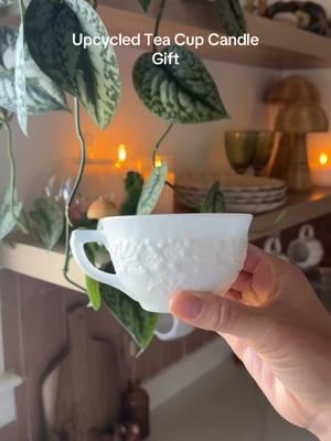 Flipping from tea time to candlelight with @Devan 🌞🪴✨ repurposing idea. #grovecollaborative #upcycling #upcyclersoftiktok #repurposed #thrifting #craftymoms #ecofriendlydiy #upcycleddecor #thriftflip #sustainablehomedecor #giftideas #diygift 