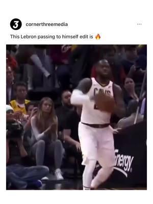 LeBron passing to himself 👀 #cornerthreemedia #basketball #NBA