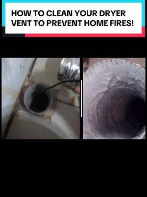 HOW TO CLEAN YOUR DRYER VENT TO PREVENT HOME FIRES!  . . . . . . . #dryer #dryerventcleaning #dryervent #Home #housediy #homemaintenance #homerepair #dryers #hvac #vent #ventcleaning #hvaccleaning #diyproject #doityourself #handyman #homeimprovement #fy #fyp 