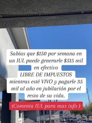 Aprende de como tu Dinero crece traces de un Seguro de vida , y es libre de impuestos 🔥  #fypシ゚viral #fypage #segurodevida #suplementoderetiro #retirementplan  #IUL  #fypシ゚viral 