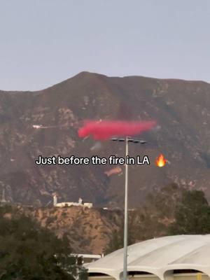 Just before the fire ✈️🔥  . . . . . . . . . . . . #LosAngelesFires #CaliforniaWildfires #PrayForLA #LAWeather #ClimateCrisis #StaySafeLA #FireSeason #EmergencyAlert #WildfireUpdates #helpcalifornia 