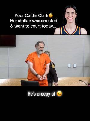 Yikes. Glad they took it seriously bc he legit was found hundreds of miles away from his home, in INDY! #caitlinclark #stalker #court #indiana #fever 