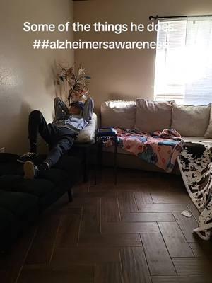 I never know what I'm going to walk into... here he was laying on a little table jamming to the Eagles... gotta love him! #daddysgirl #daddy #alzheimersawareness #seniorcitizensoftiktok #Eagles #hotelcalifornia 