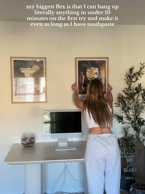 and I thank my mom for this life hack 💕 #homedecor #hangingpictures #hangingart #LifeHack #biggestflex #flex #pictureframe #artwork #funny #trending #trend #talent #partytrick 