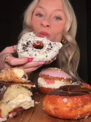 donuts are slowly becoming my favorite dessert 😍 #sainthonore #donutshop #donutasmr #donuts #asmr 