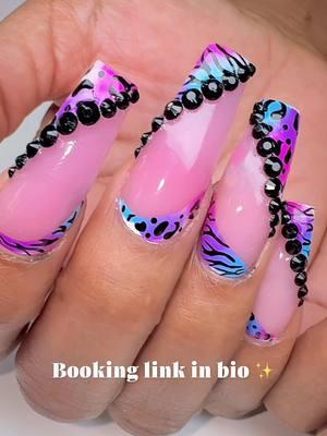 When they say, “those nails are ghetto…” We say, AND IS and we LOVE IT 😜🔥 February books will be open soon but in the  meantime let’s finish out January strong…. Spots still available!! B O O K • N O W‼️ >>> {{ link in bio}} >>> 🖤 Black crystals from @Nails Blinged Supply LLC use code UNIGANG to save 🦄✨<<< #acrylixx #nailart #calinails #909nails #nails #nailtech #blackgirlsdonails #animalprintnails #rialtonails #instareels #longnails #valentinesdaynails #marblenails #nailtechlife #vdaynails #valentinesnails #nailsofinstagram #nailsinspo #pinknails #instanails #valentines #lovenails #acrylicnails #naildesign #nailporn #nailsblingedsupply #nailsblinged #blackwomeninnails #nailsonfleek