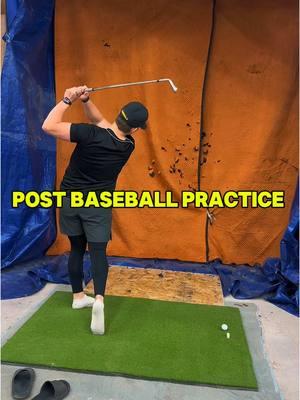 Sometimes you just have to have fun! #baseball #golf #baseballpractice #postpractice #athletes #fun #golffun #golfer #pitching #pitchers #golflife #baseballszn #baseballlife 