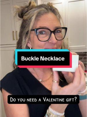 This new ultra mini buckle necklace would make the perfect valentines gift for someone special by@SpurWest #bucklenecklace #valentinesdaygift #initialjewelry #initialnecklace #buckle #necklace #TikTokShop #jewelry #ValentinesDay 