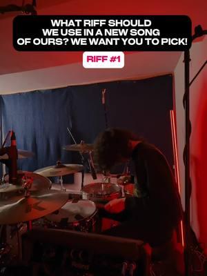 What riff should we use in our next song you pick! #rockmusic #rockband #rockbandsoftiktok #bandsoftiktok #guitaristsoftiktok #drummersoftiktok #guitarriff #riff 