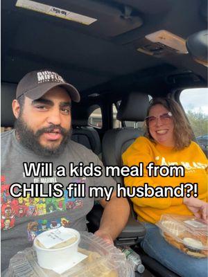 Replying to @sweetT Was Chilis a success? Was the extra side a game changer?!? #couple #couplecomedy #husbandwife #husbandwifecomedy #funny #food #Foodie #kidsmeal #chilis #fyp 