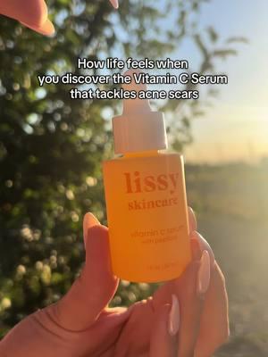 It’s PERFECT! #vitamincserum #lissyskincare #lissyglow #acneproneskin #clearskin #acnescars 