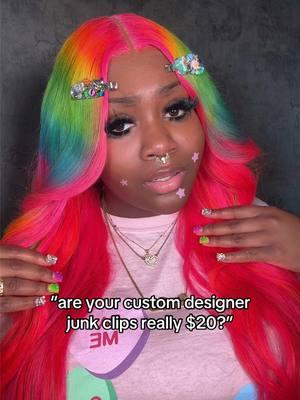 Shop MUVASHAUZ.COM 💖 Kustom Junk hair clips & MOREEE 🌈 #leaahsami #muvacarti #muvashauz 