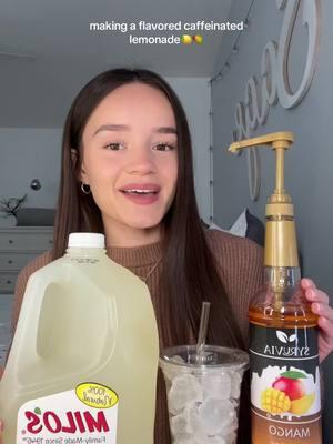 making a flavored caffeinated lemonade🍋🥭 I love you all sm!❤️ syrup from @Syruvia  Insta: sageromero_ YouTube: Sage Lee Lemons8: Sage Lee or redfooddye40 Pinterest: SageLeeRomero #drinkgirl #makeadrinkwithme #caffeinatedlemonade #lemonade #athomedrink #drinkideas #athomedrinkideas 