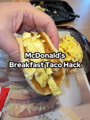 I’m starting the year off right with this Breakfast Taco Hack… Would you try this @McDonalds Breakfast Taco Hack? Order the Big Breakfast with Hotcakes, and use the Hotcakes as Taco Shells. Stuff the hotcakes with Scrambled Eggs, Sausage, and Hash browns.  Top with syrup and enjoy.  I added some hotsauce on mine for a nice Sweet & Spicy taste combo. Let me know if you would try these…I would again. • • • • #McDonalds #Breakfast #Tacos #BreakfastTacos #McDonaldsFoodHack #FoodHacks #BigBreakfast #ImLovingIt #Hotcakes #Sausage #ScrambledEggs #Syrup #BreakfastHack #TacoHack 