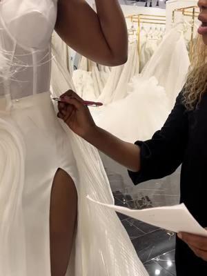 We can't get over the process of our beautiful bride @brandiholmes custom gown💕💕💕 #EseAzenabor #EseAzenaborBride #bespokebride #dallasbridal #newyorkbridal