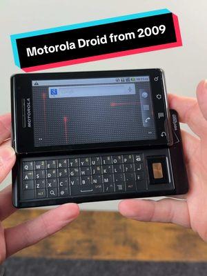 Remember the original Motorola Droid released in 2009?  #motorola #droid #verizon #android  #slider #2009 #phone #smartphone #tech #ianstech #techtok #retro #fyp #CapCut 