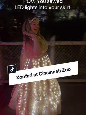 It’s always so much fun putting together outfits for events! #cincinnatizoo #events #lightupdress #leddress #lehenga #cincinnatiohio #Cincinnati #cincyzoopic #cincinnatiinfluencers 