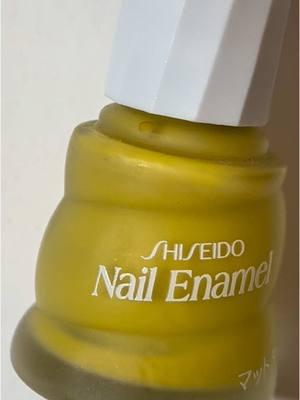 1982 @SHISEIDO in M88, a deliciously icky yellow matte. I smudged my ring finger and tried to fix it so it’s not the polish’s fault that finger looks uneven on the last shot 😅 Thanks to my dear friend Ayumi for bringing this polish with her from Japan when she visited last summer 💛 #vintagenailpolish #nailtok #vintage #nostalgia #nostalgiacore #shiseido #nostalgic #vintagecosmetics #80s #80sjapan #japan #nailpolish 