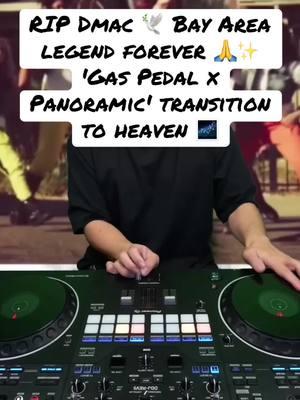 Honoring a Bay Area legend 🙏✨. This 'Gas Pedal x Panoramic' transition is a tribute to Dmac, taking it all the way up to heaven. 🌌 RIP to a true icon—your music lives forever 🕊️. #RIPDMac #BayAreaLegend #GasPedal #Panoramic #DJTribute #BayAreaMusic #TransitionEdit #FYP 