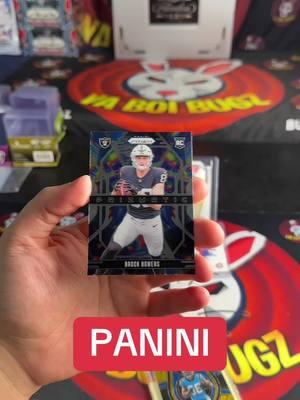 IS THIS CARD WORTH MORE OR LESS LMAO? #fyp #yaboibugz #TikTokShop #paniniamerica #nfl #nflshield #prizmfootball #nationaltreasuresfootball #mosaicfootball #sportscards 