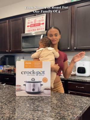 Let’s cook juicy Pot Roast for the first time!  What’s your favorite crockpot recipe?  #crockpotrecipes #cookingformyfamily #sahm #momof2 #slowcooker #myfamily #3monthold #potroastrecipe #potroastincrockpot 