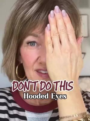 SAVE FOR LATER! I see this mistake so often in women my age and older! And honestly, it does make sense, but it causes the wrong effect. When you apply a light, white color, especially a shimmer, from lashes to brows, it will actually accent your hood. It does not create the lift and dimension you’re desiring and need.  Instead, you can take that lighter color and apply it to your mobile lid, then grab a medium to dark shade and apply it in and above your crease. This is where you’re going to get the effect that you want!  Eyeshadow colors in the video!  Follow for more over 50 tips!   #hoodedeyestruggle #hoodedeyes #over50 #ilovemakep  #entrepeneurspirit #beautytipsters #mompreneur #nanapreneur #beautyinspried #lookyourbest #viralmakeuphacks #viralmakeuptrend #bestmakeuptutorial