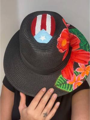 My heARTs, 🫶🏼 get ready to witness my creative process as I breathe new life into this basic fedora hat and turning it into a one-of-a-kind work of art that’s sure to spark up a conversation. 🌺🇵🇷🐸  #artbysir #watchmepaint #paintedhat #boricua #puertorican #latinaartist #artista #fyp #foryou 