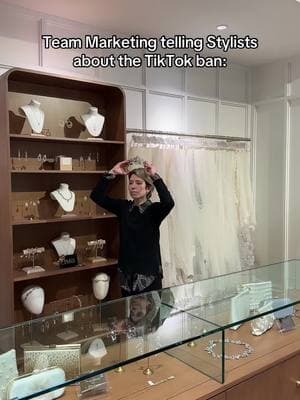 Thank god they didn’t overreact 🤍 #lajeunemariee #tiktokban #tiktokbanned #tiktokbannedusa #bridalstylist #bridalstylists #teammarketing #columbus 