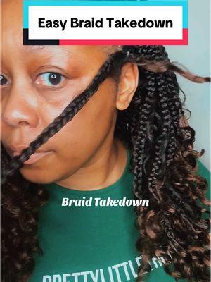 Easy Braid Takdown #bohoboxbraids #braidtakedown #crochethairstyles 