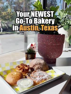 Look at that gorgeous churro croissant! 😋❤️ - Rockman is the hottest new bakery in East Austin! It's a cozy spot owned by Chef Amanda Rockman, who you may have seen on the TV show Beat Bobby Flay!  📍2400 E Cesar Chavez St Suite 200, Austin, TX 78702 #austinfoodie #atx #pastries #bakery #austinbakery #atxeats 