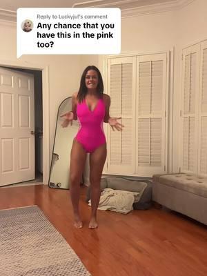 Replying to @Luckyjul here is the pink! Wearing a small #millennialfashion #size6fashion #swimsuit #bathingsuit 