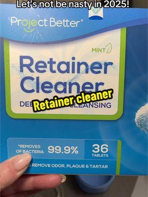 Very effective cleaner! #dental #dentalhygeine #retainer #retainercleaning #retainercleaner #newyearnewyou 