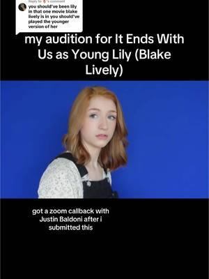 Replying to @🌷 i got so close on this one. it was still a cool experience. what would you like me to post next? #fyp #acting #actress #movie #selftape #film #audition #filmtok #itendswithus #itendswithusmovie #blakelively #justinbaldoni #colleenhoover 