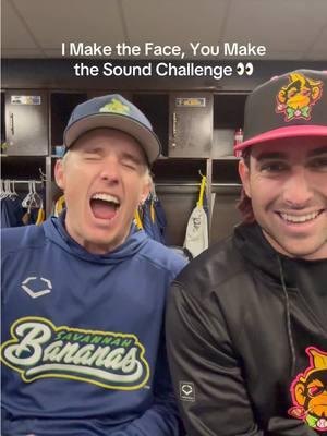 These were… interesting 🤣 ⁣ ⁣ ⁣ #savannahbananas #partyanimals #imakethefaceyoumakethesoundchallenge #trending #BestFriends 