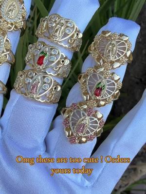 Beautiful Rings with Virgen #virgendeguadalupe #rings #anillos #anillosdepromesa #anillodecompromiso #anillosdecompromiso #parati 