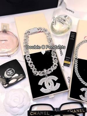 Double C Pendants For The Chanel Girls 🤍🖤  #jewelry #grwm #fyp #luxurylifestyle #chaneladdict #chanelbeauty #chanelnecklace #chanelpendant #samedayshipping #fastshipping #instock #charmboxco 